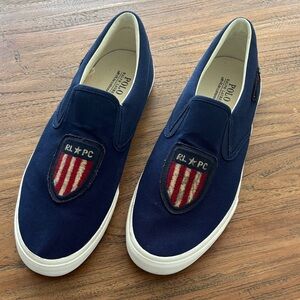 Men’s Polo Ralph Lauren Thompson Embroidered Slip On Sneakers